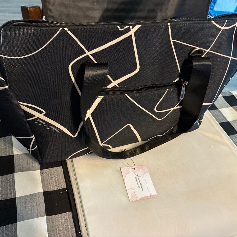 Black and White Geometric tote bag